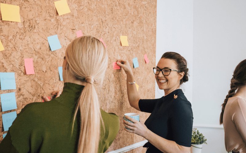 Women displaying leadership